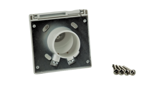 Variovac Design plastic socket, alpine white, RAL 9016